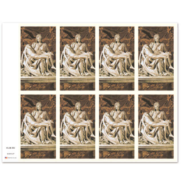 Pieta 8-up Prayer Cards
