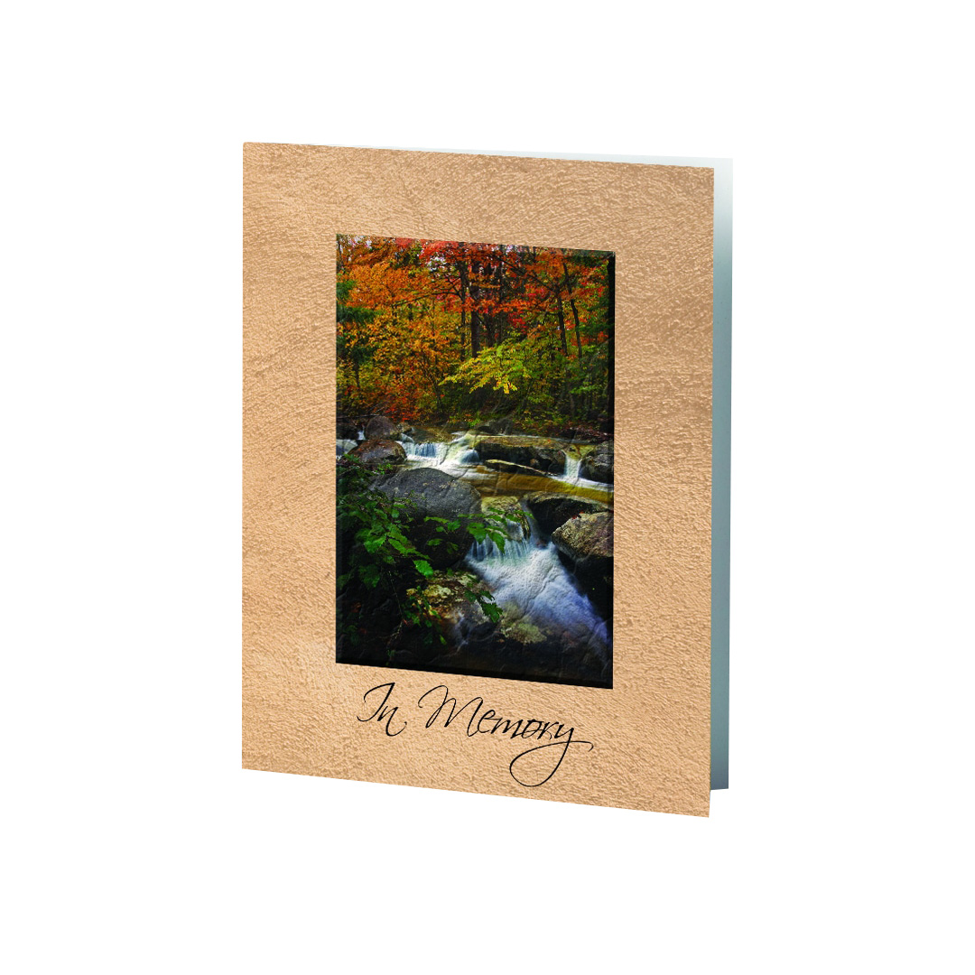 Autumn Stream Service Record / Memorial Folder