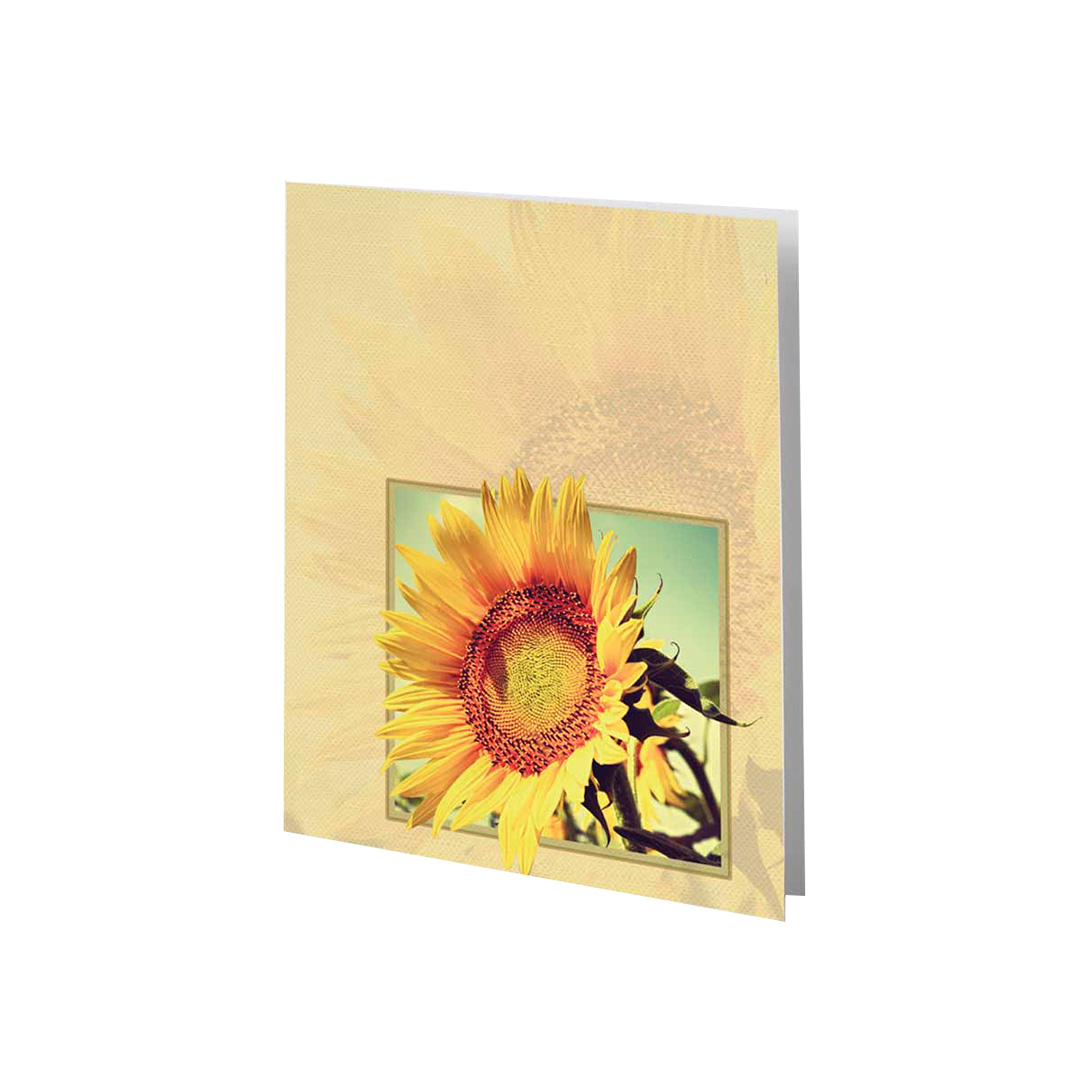 Sunflower Service Record / Memorial Folder