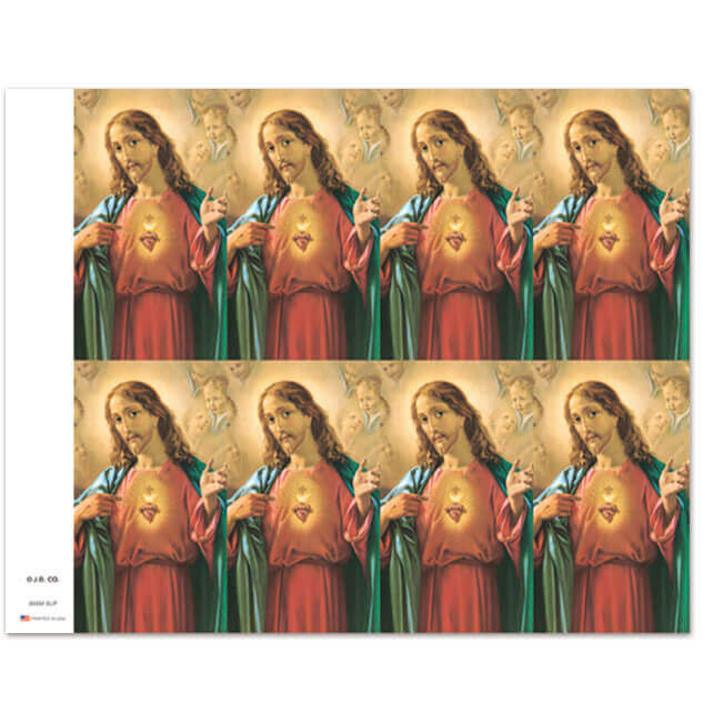 Sacred Heart of Jesus 8-up Prayer Cards