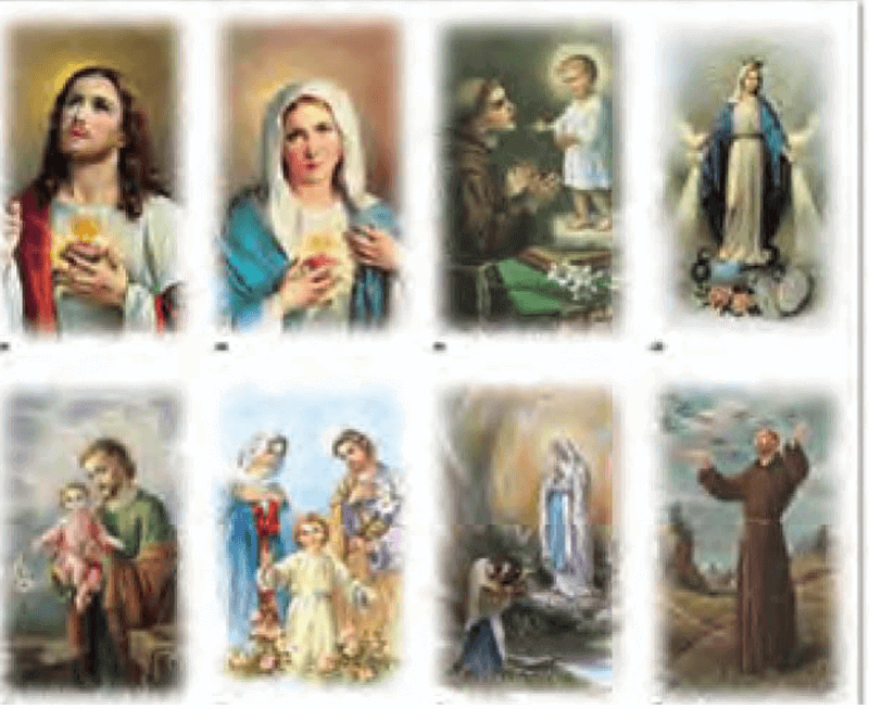 Alma 8-up Prayer Cards, Assorted Subjects Alma 8-up Prayer Cards, Assorted Subjects