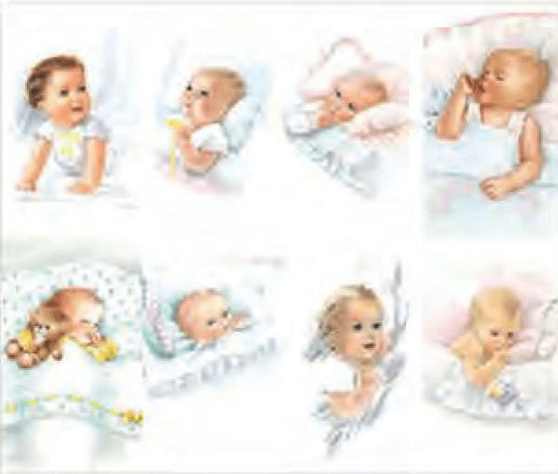 Infant Assorted 8-up Prayer Cards Infant Assorted 8-up Prayer Cards