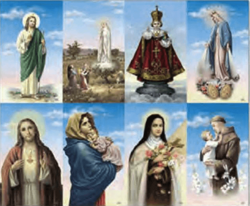 Cielo 8-up Prayer Cards, Assorted Subjects