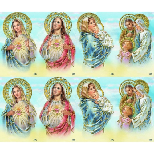 Assorted Credo Caldo Gold Foil Series 8-up Prayer Cards