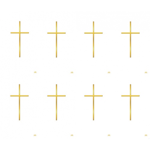 Gold Cross Caldo Gold Foil Series 8-up Prayer Cards