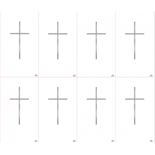 Silver Cross Caldo Silver Foil Series 8-up Prayer Cards