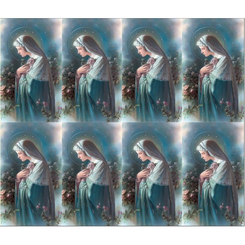 Mystical Rose Caldo Silver Foil Series 8-up Prayer Cards