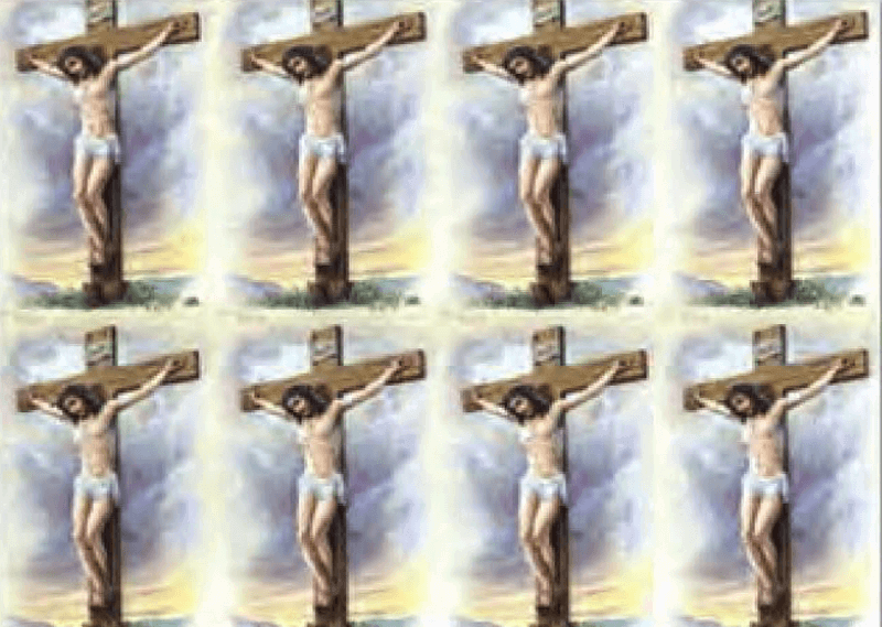 Crucifixion 8-up Prayer Cards