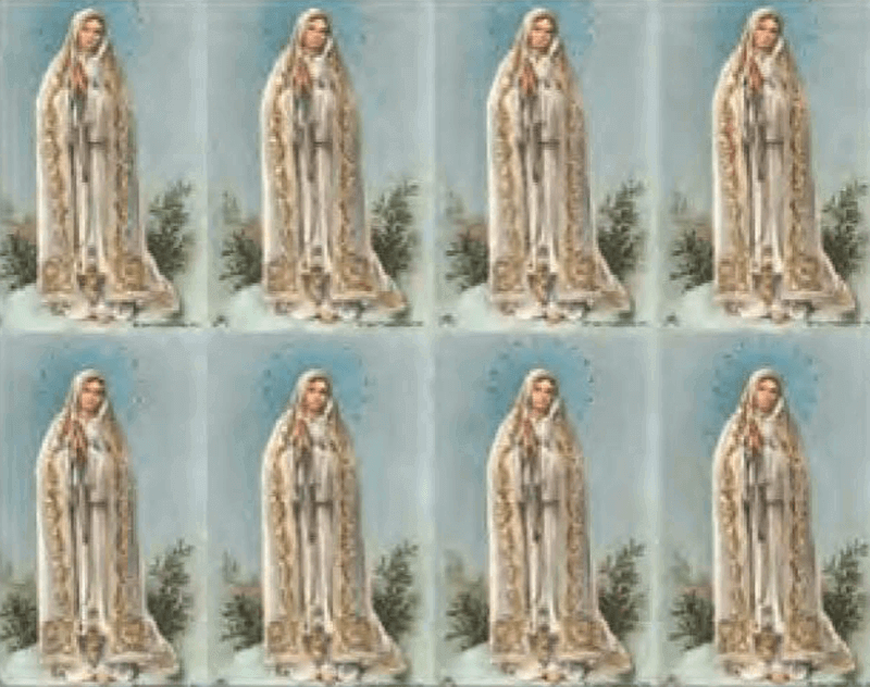 Our Lady of Fatima 8-up Prayer Cards