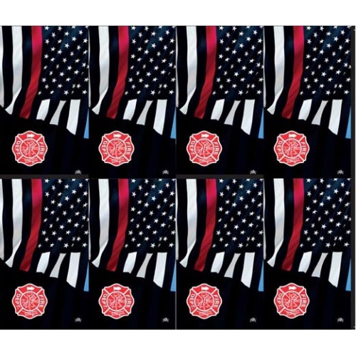 Thin Red Line Flag with Fire Emblem Series 8-up Prayer Cards