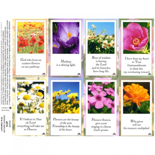 Garden Series 8-up Prayer Cards