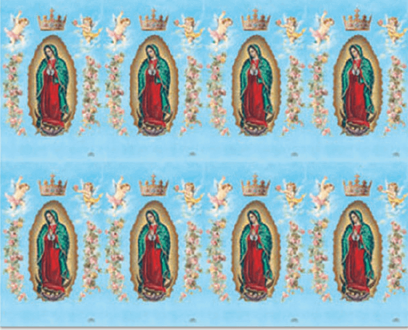 Our Lady of Guadalupe Crowned with Angels 8-up Prayer Cards Our Lady of Guadalupe Crowned with Angels 8-up Prayer Cards