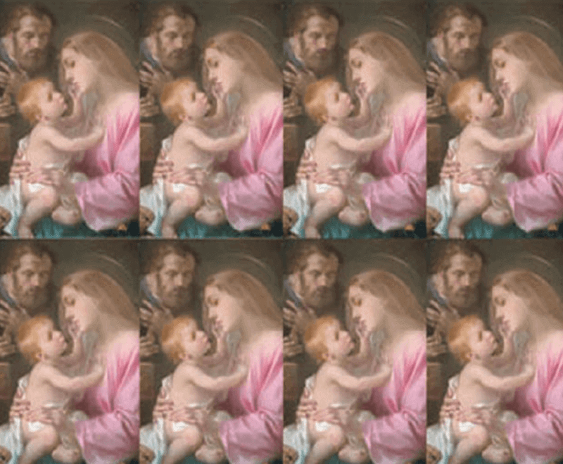 Holy Family 8-up Prayer Cards