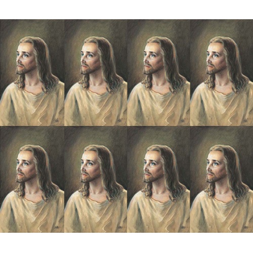 Head of Christ 8 up Prayer Cards Series 2