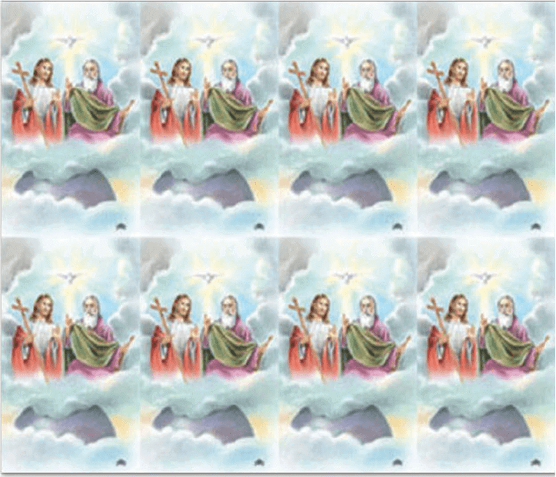 Holy Trinity 8-up Prayer Cards Holy Trinity 8-up Prayer Cards