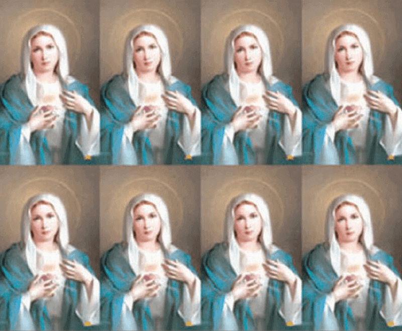Immaculate Heart of Mary Series 4 8-up Prayer Cards Immaculate Heart of Mary Series 4 8-up Prayer Cards