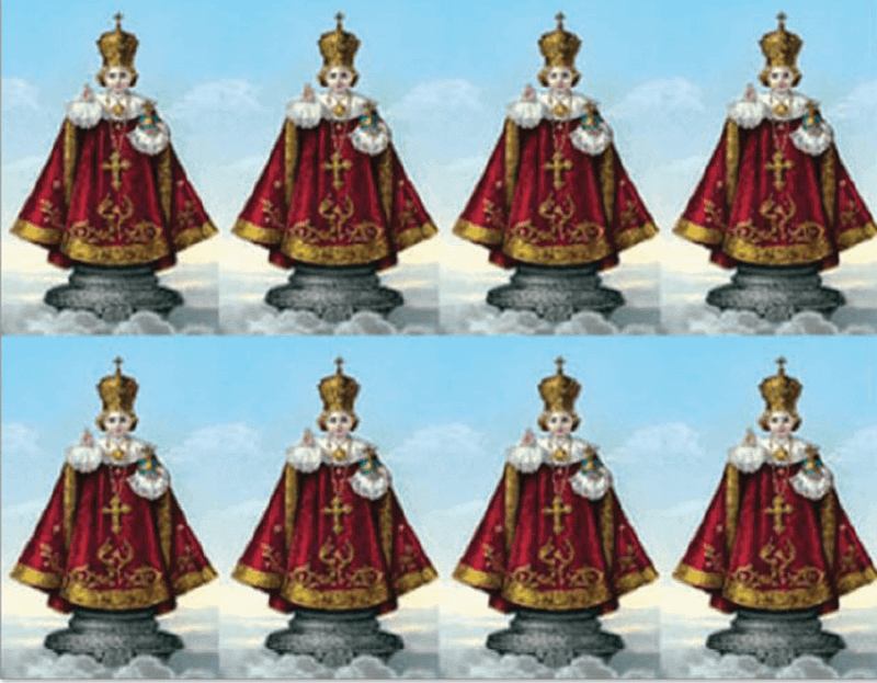 Infant of Prague 8-up Prayer Cards