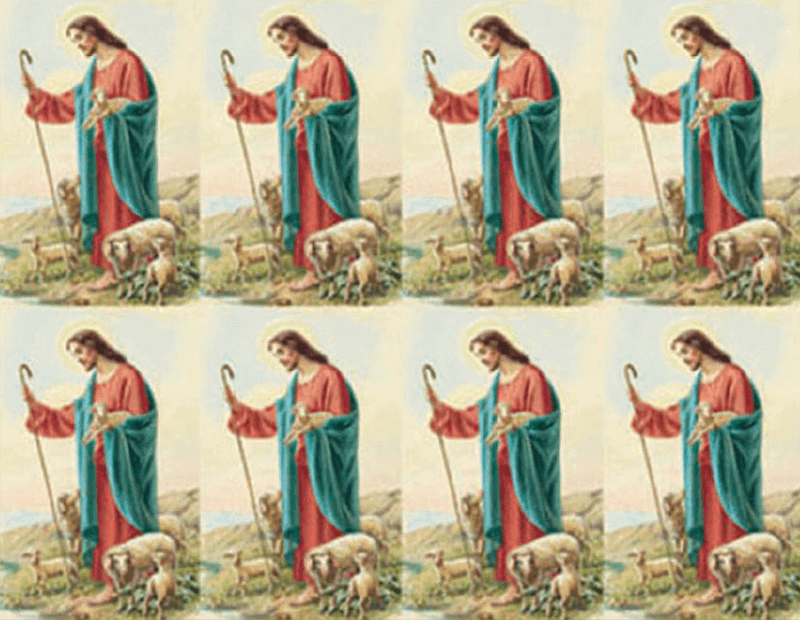The Good Shepherd 8-up Prayer Cards The Good Shepherd 8-up Prayer Cards