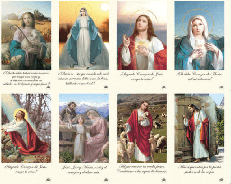 Latino Series 8-up Prayer Cards Latino Series 8-up Prayer Cards