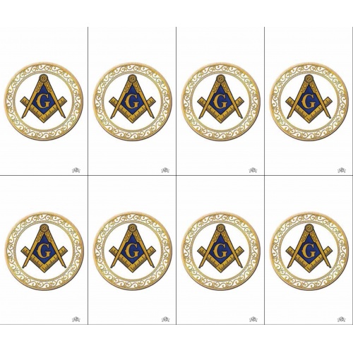 Masonic Symbol 8-up Prayer Cards Masonic Symbol 8-up Prayer Cards
