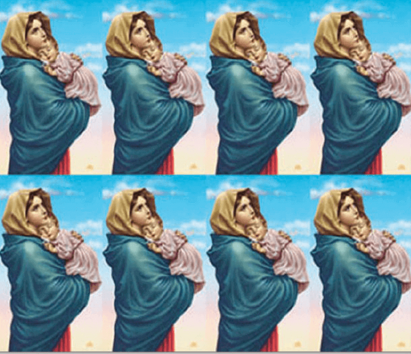 Madonna of the Street 1 - 8-up Prayer Cards