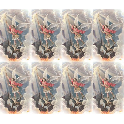 St. Michael Archangel 8-up Prayer Cards
