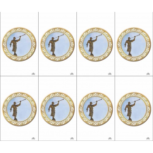 Angel Moroni LDS (Church of Jesus Christ of Latter-Day Saints) 8-up Prayer Cards