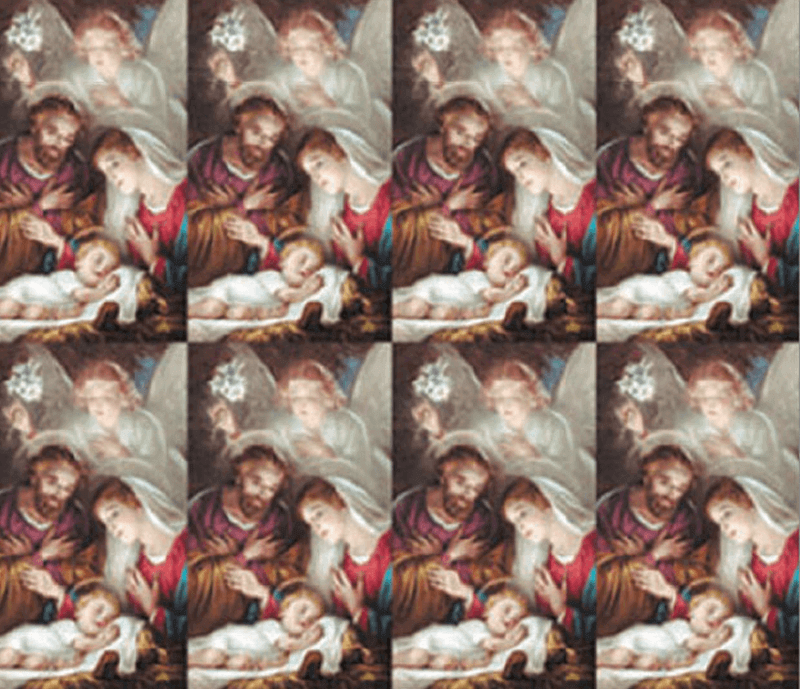 Nativity Scene 8-up Prayer Cards