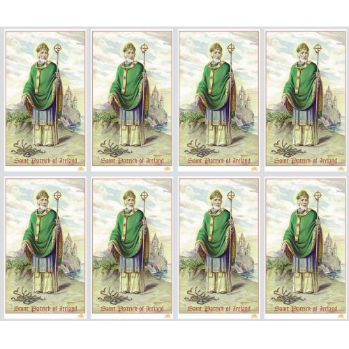 Saint Patrick 8-Up Prayer Cards