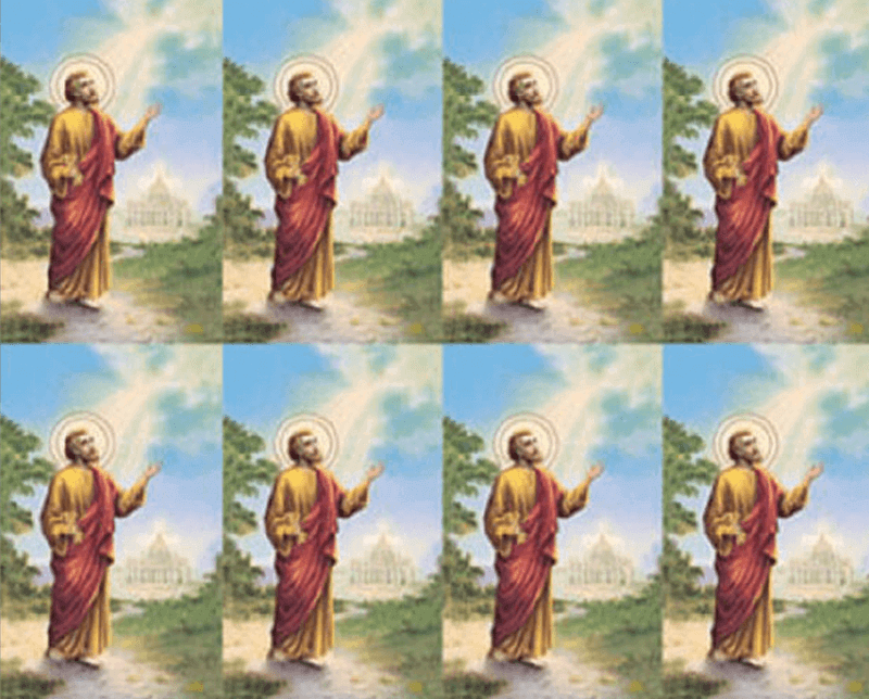 St. Peter with Keys to Heaven 8-up Prayer Cards