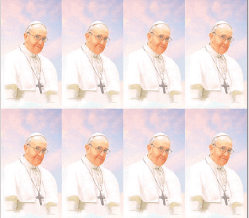 Pope Francis 8-up Prayer Cards