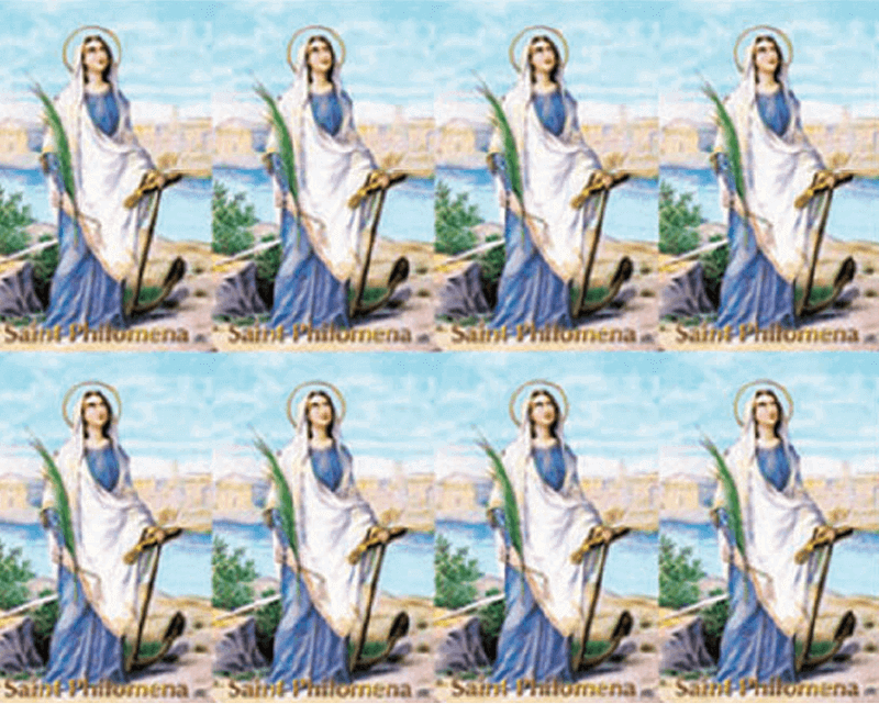 Saint Philomena 8-up Prayer Cards Saint Philomena 8-up Prayer Cards