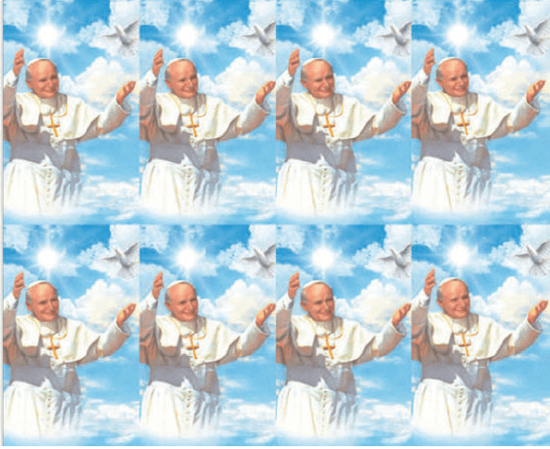 Pope John Paul II, Series 3 - 8-up Prayer Cards