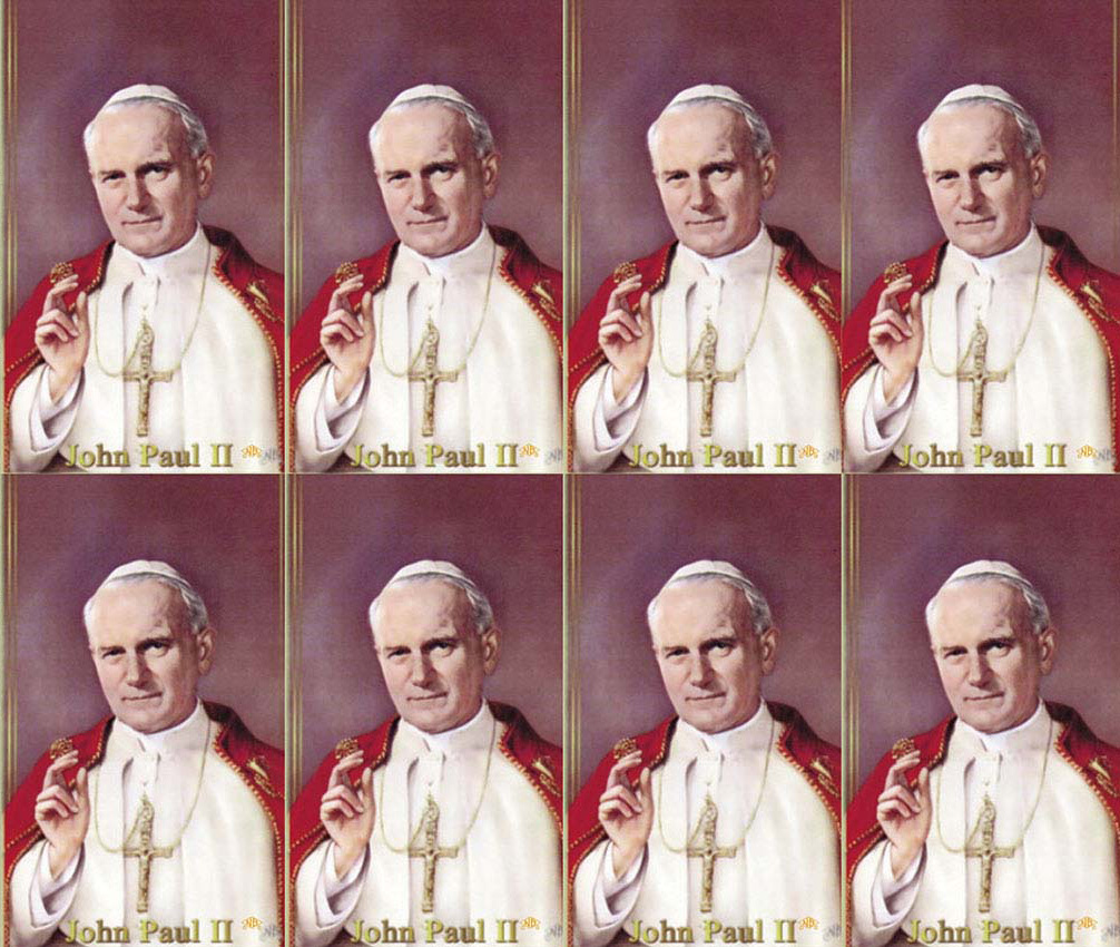 Pope John Paul II, Series 1 - 8-up Prayer Cards Pope John Paul II, Series 1 - 8-up Prayer Cards