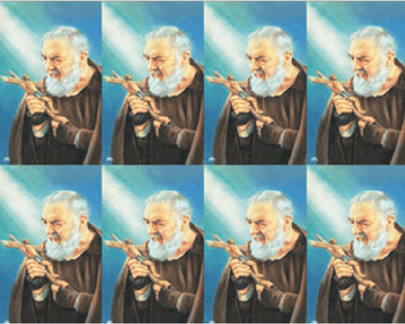 St. Pio of Pietreclina 2 - 8-up Prayer Cards