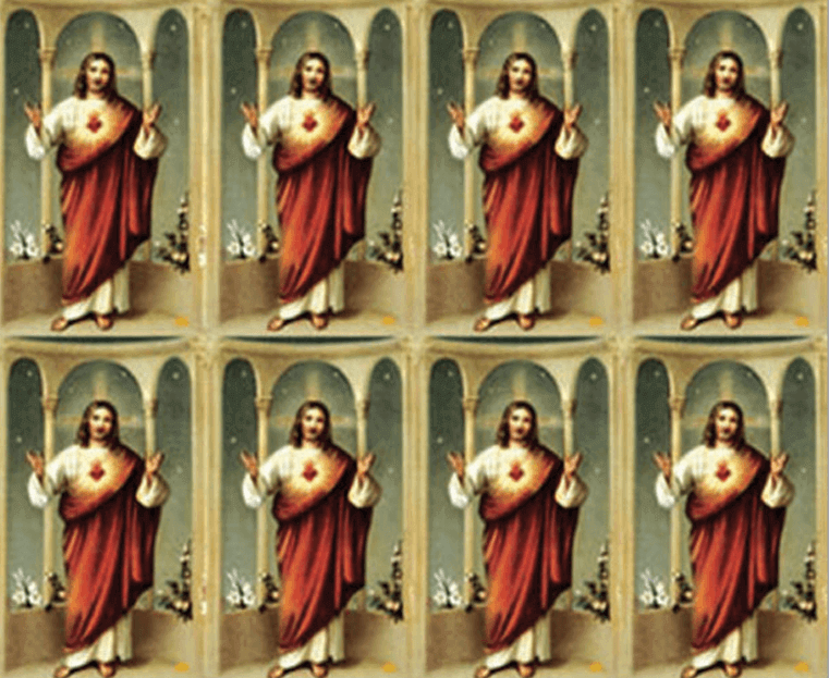 Sacred Heart of Jesus 5 - 8-up Prayer Cards Sacred Heart of Jesus 5 - 8-up Prayer Cards