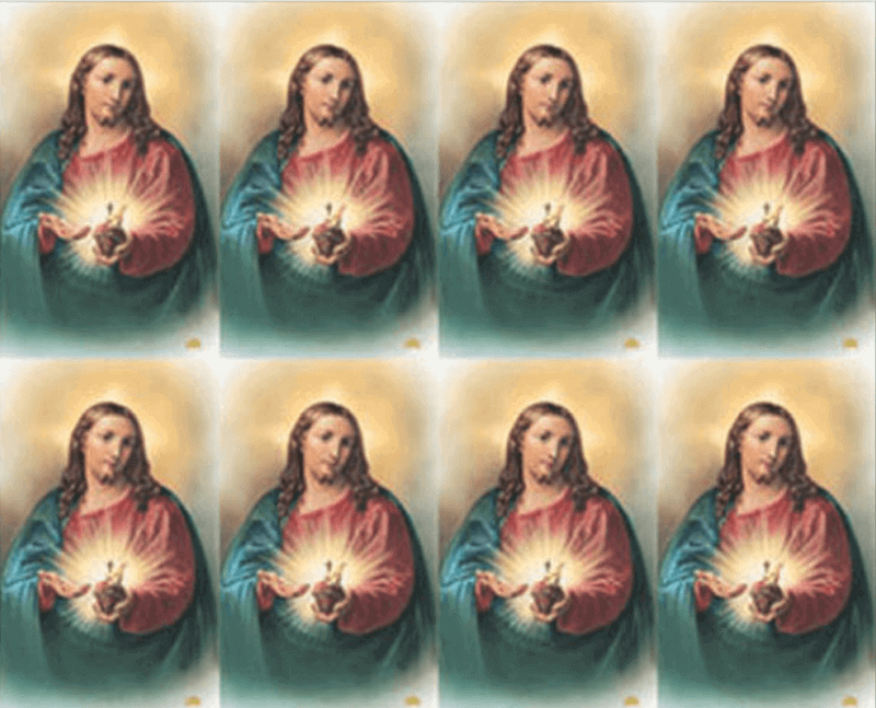 Sacred Heart of Jesus 7 - 8-up Prayer Cards Sacred Heart of Jesus 7 - 8-up Prayer Cards