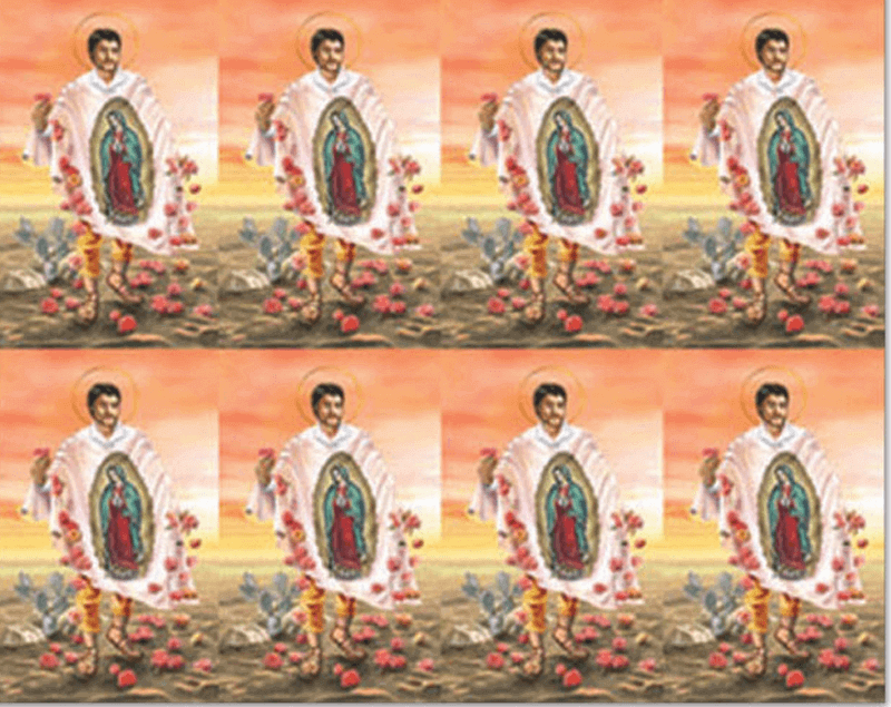 Saint Juan Diego 8-up Prayer Cards