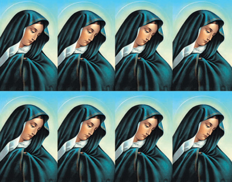 Our Lady of Sorrows 8-up Prayer Cards Our Lady of Sorrows 8-up Prayer Cards