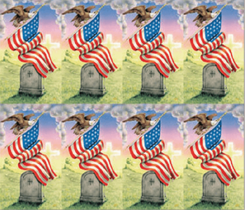 Patriotic USA/Veteran Series 8-up Prayer Cards Patriotic USA/Veteran Series 8-up Prayer Cards