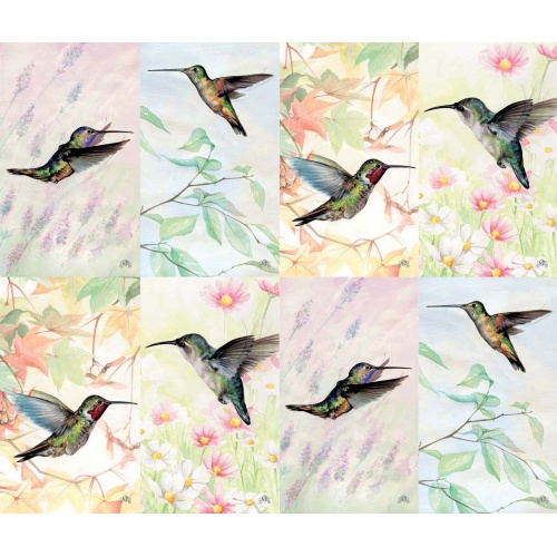 Wings/Hummingbirds Series 8-up Prayer Cards