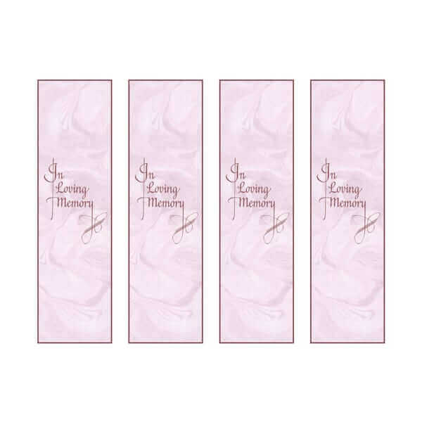 In Loving Memory (Maroon) Bookmark