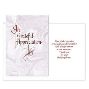 Mauve Swirl Acknowledgment