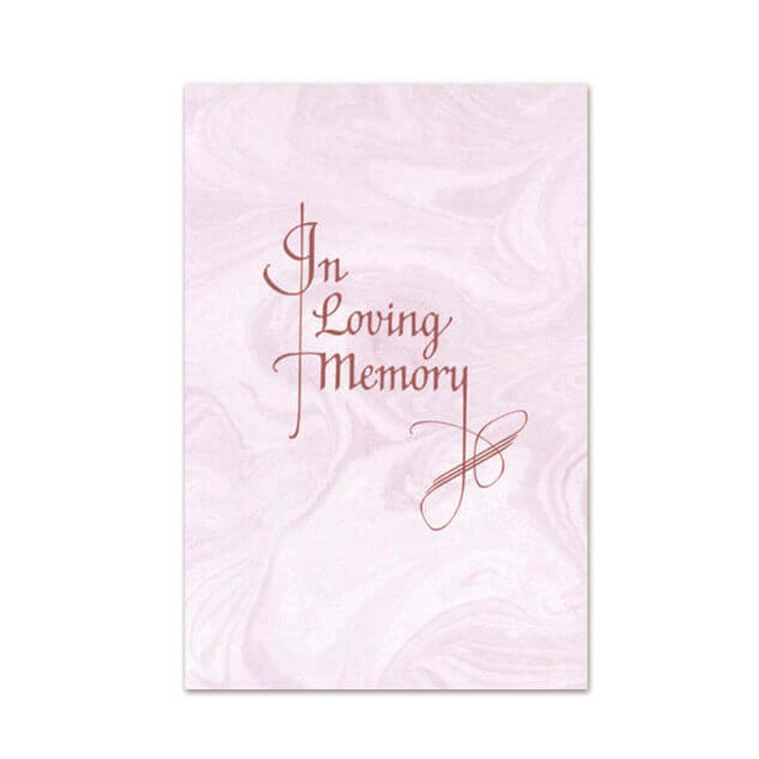 In Loving Memory (Maroon) Mid-Size Memorial Folders