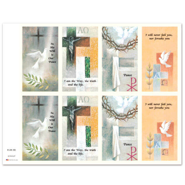 921M Assorted Subjects 8-up Prayer Cards 921M Assorted Subjects 8-up Prayer Cards