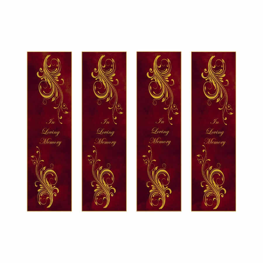 Maroon Elegance Bookmark