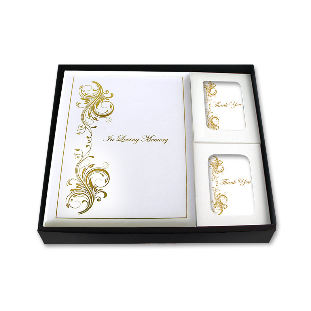 White Elegance Register Book Box Set