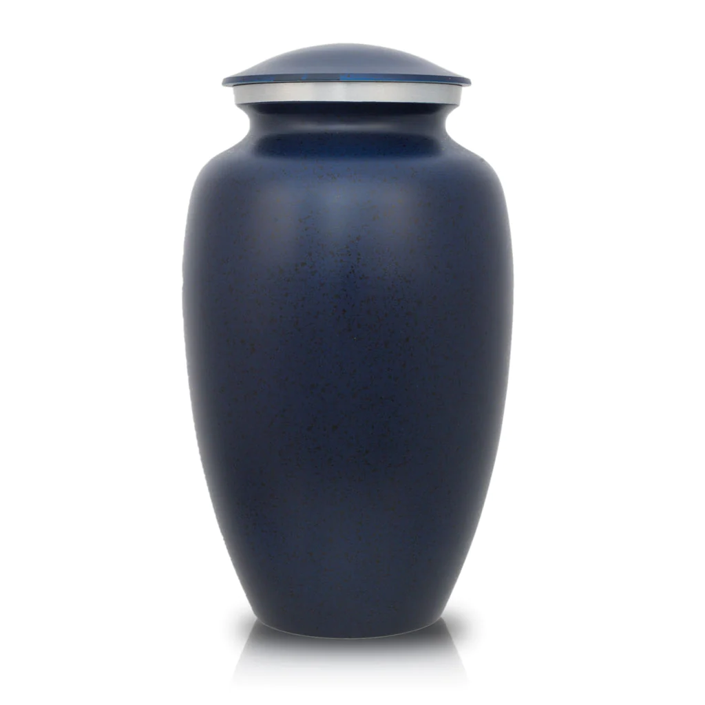 Two Tone Classic Alloy Urn - Blue Two Tone Classic Alloy Urn - Blue