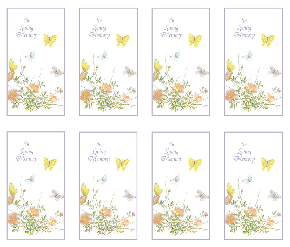 Butterflies 8-up Prayer Cards
