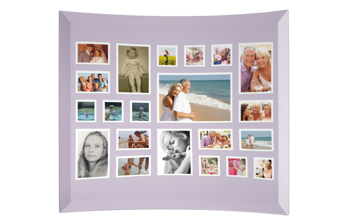 Fuzed Collage Glass Print